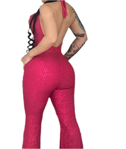 Selena pink Jumpsuit